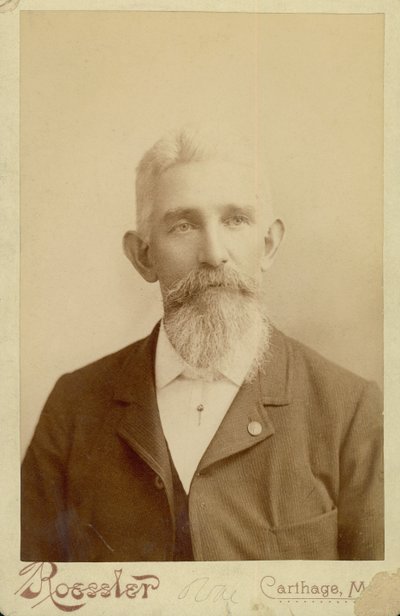 Borstportret van William Leander Burlingame door Carthage Roessler